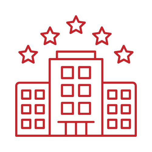icon representing polished concrete in hotels and restaurants