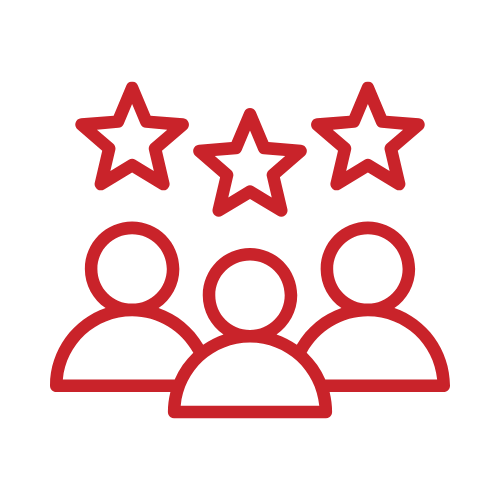 Icon representing Prime's Customer-Focused